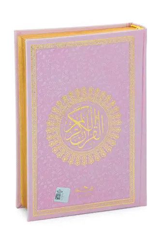 Almanca Mealli Hafız Boy Termo Deri Kuranı Kerim - Pembe - Medrese Yayınları (1)