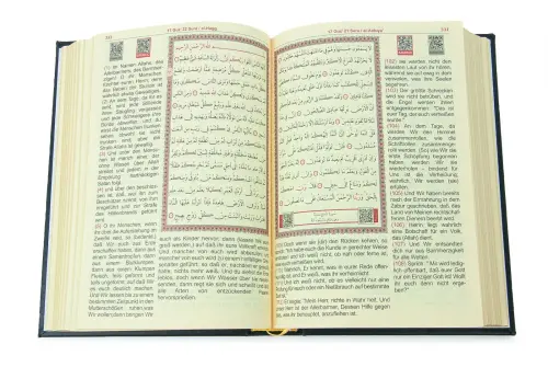 Almanca Mealli Hafız Boy Termo Deri Kuranı Kerim - Siyah - 3