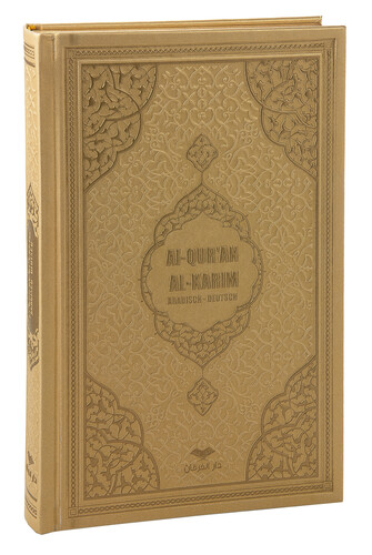 Almanca Mealli Kuran Orta Boy - Gold 