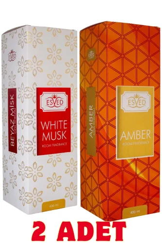 Amber ve Beyaz Misk & White Musk Oda ve Kumaş Spreyi Seccade Spreyi Oda Kokusu Koku 400 Ml. - 1