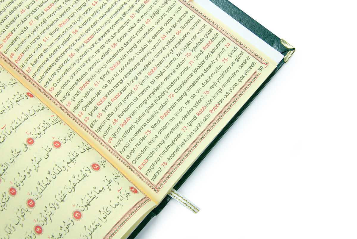 Anneler Günü Hediyesi Kutulu İnci Tesbihli Ciltli Yasin Kitabı Seti Yeşil - 7