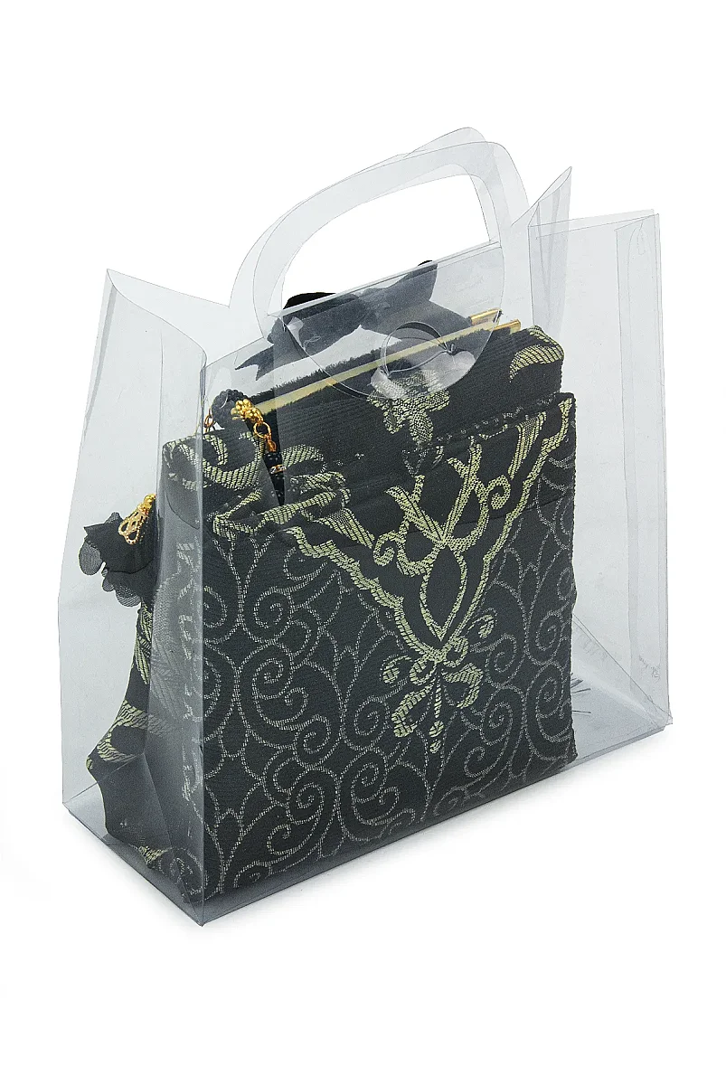 Anneler Gününe Özel Çantalı Kadife Kaplı Yasin Kitabı Tesbih Seccade Seti Siyah - 4