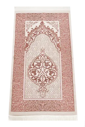 Anneler Gününe Özel Kadife Yasin Kitabı Seccade Seti Kristal Tesbihli - Bordo - 5