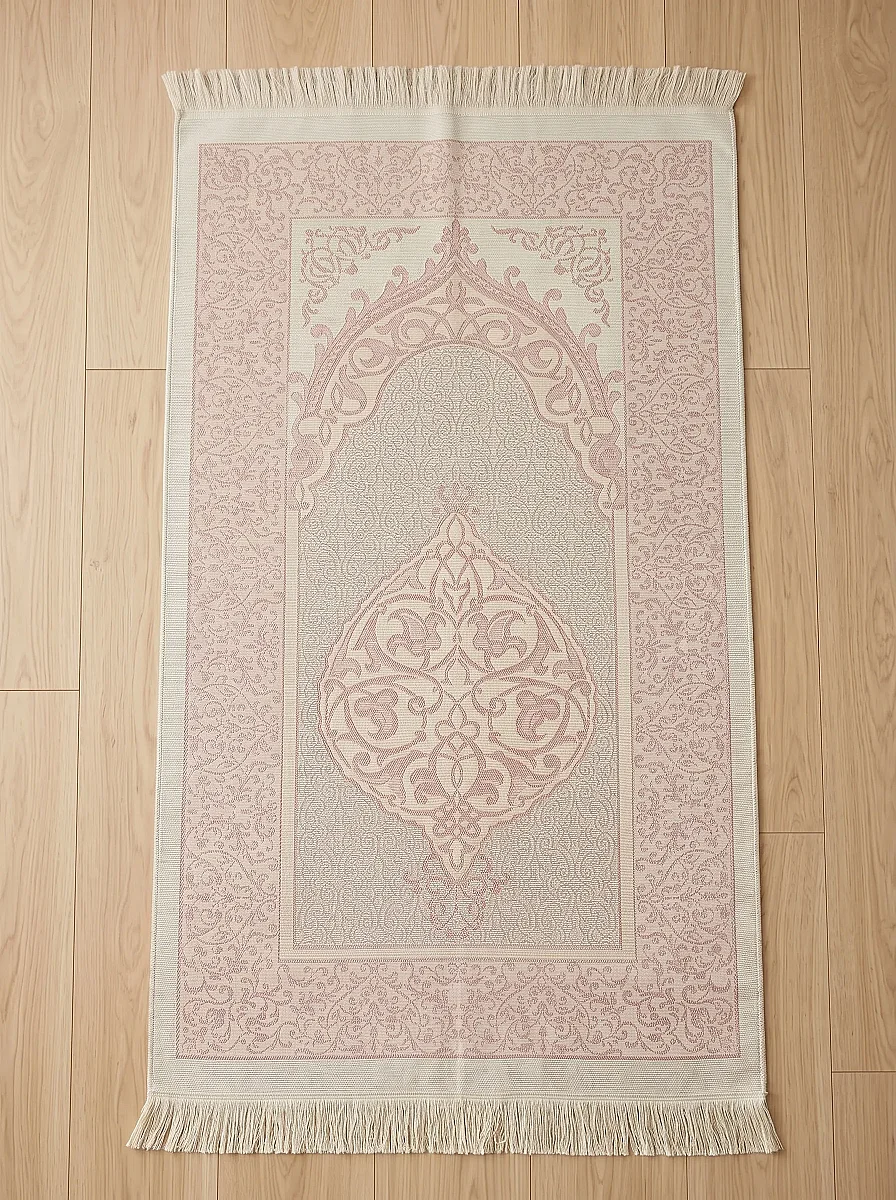 Anneler Gününe Özel Kuranı Kerim Seccade Seti Tesbihli Zikirmatikli Hediye Kutulu Pembe - 4