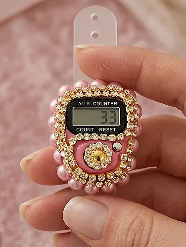 Anneler Gününe Özel Kuranı Kerim Seccade Seti Tesbihli Zikirmatikli Hediye Kutulu Pembe - 5