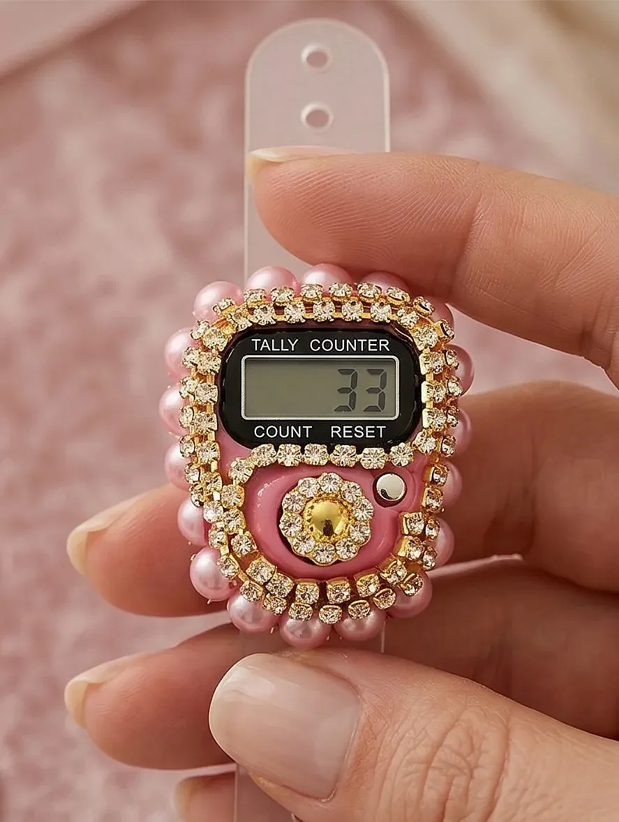 Anneler Gününe Özel Kuranı Kerim Seccade Seti Tesbihli Zikirmatikli Hediye Kutulu Pembe - 5