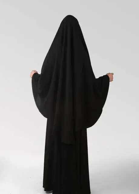 Çarşaf İpek 2 Parça Peçeli Sultanbaş - 2