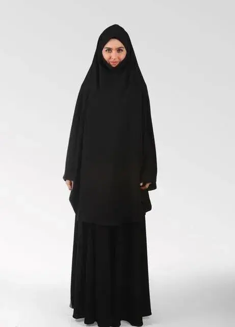 Çarşaf İpek 2 Parça Peçeli Sultanbaş - 1