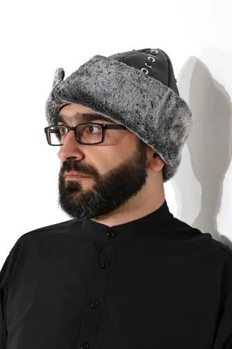 Apricot Hat - Ertuğrul Börk - Gray Color - İhvan (1)