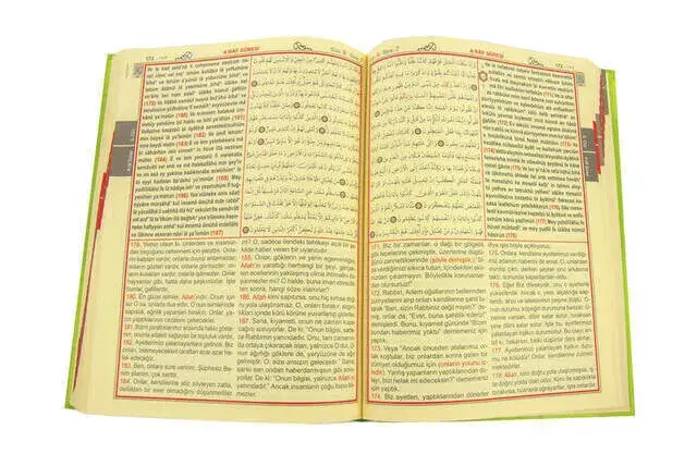 Arapça - Türkçe Okunuş ve Mealli Kuranı Kerim Rahle Boy Sesli - Üçlü Kuran - Haktan Yayınları - 3