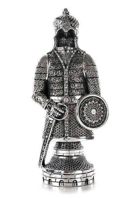 Ayetel Kürsi Trinket Armor Large- Silver - Thumbnail