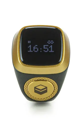 Azan Reader Digital Ring Rosary Dhikrmatik - Black - 4