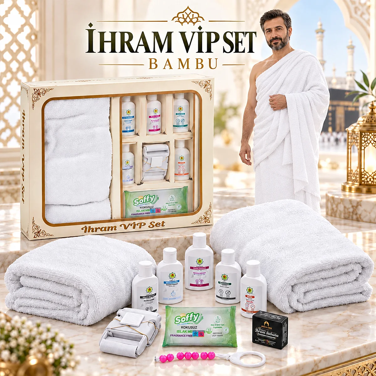 Bambu İhram VIP Set 11 Parça - Hac Umre İhram Takımı ve Hijyen Seti - 1