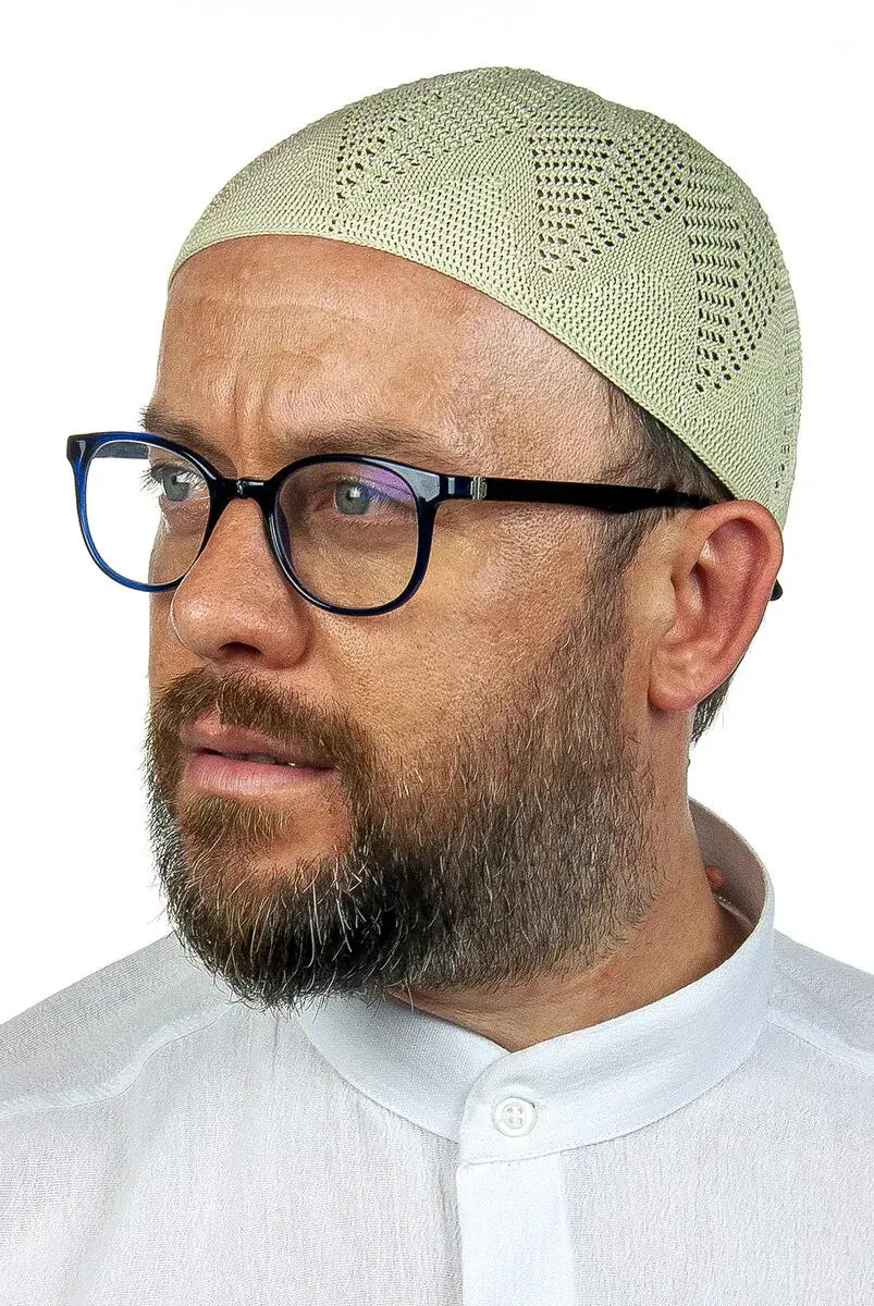 Berra Çelik Knitted Lace Prayer Cap F.Green 1 Piece - 1