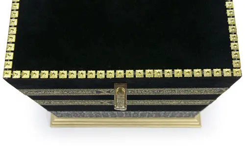 Big Size Kaaba Concept Model Box With Velvet Covered Embossed Detail Double Chamber - 8