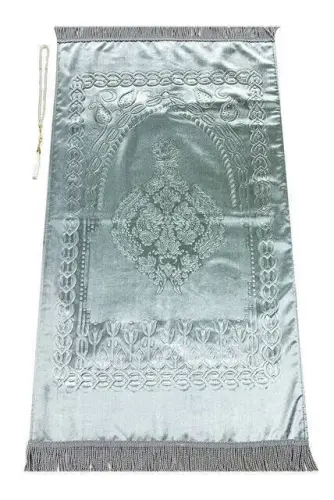 Boxed Prayer Rug - Blue Color - İhvan (1)