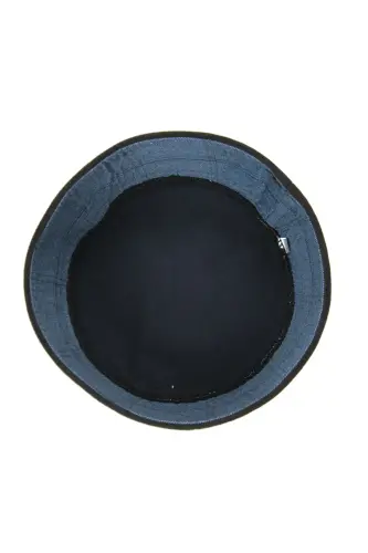 Brown Quilted Patterned Velvet Molded Prayer Skull - 8