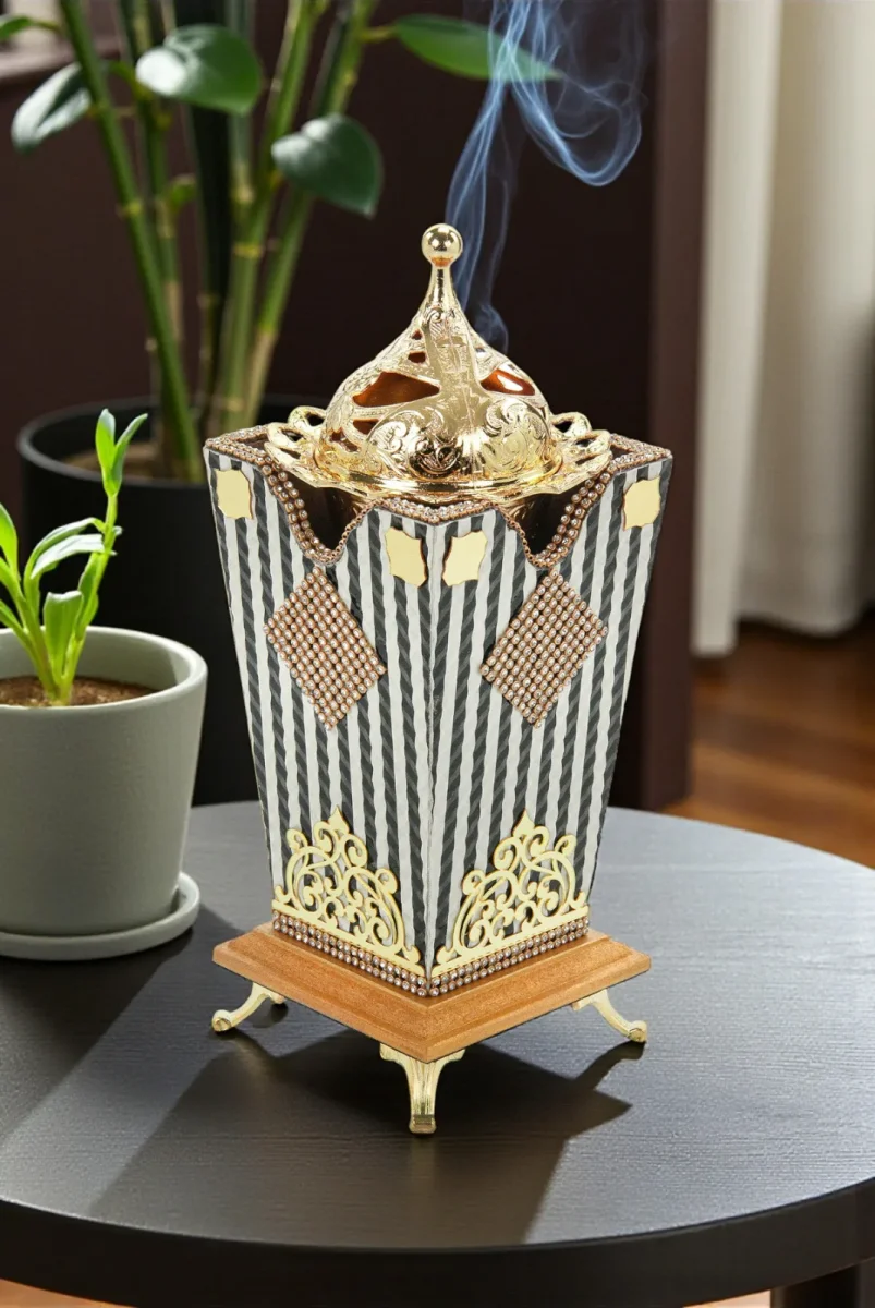 Buhurdanlık Kadife Taşlı Tütsüdanlık - 1