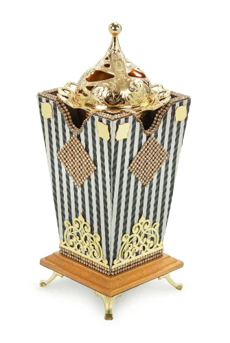 Buhurdanlık Kadife Taşlı Tütsüdanlık - ihvanonline (1)