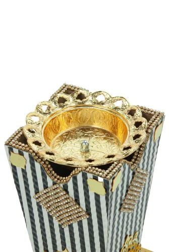 Buhurdanlık Kadife Taşlı Tütsüdanlık - 4