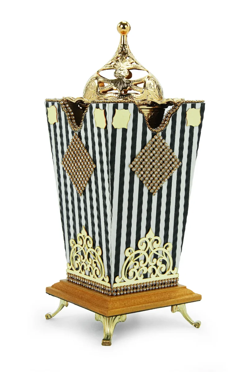 Buhurdanlık Kadife Taşlı Tütsüdanlık - 5