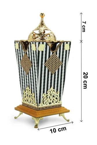 Buhurdanlık Kadife Taşlı Tütsüdanlık - 6