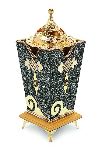 Buhurdanlık Kadife Taşlı Tütsüdanlık - ihvanonline (1)