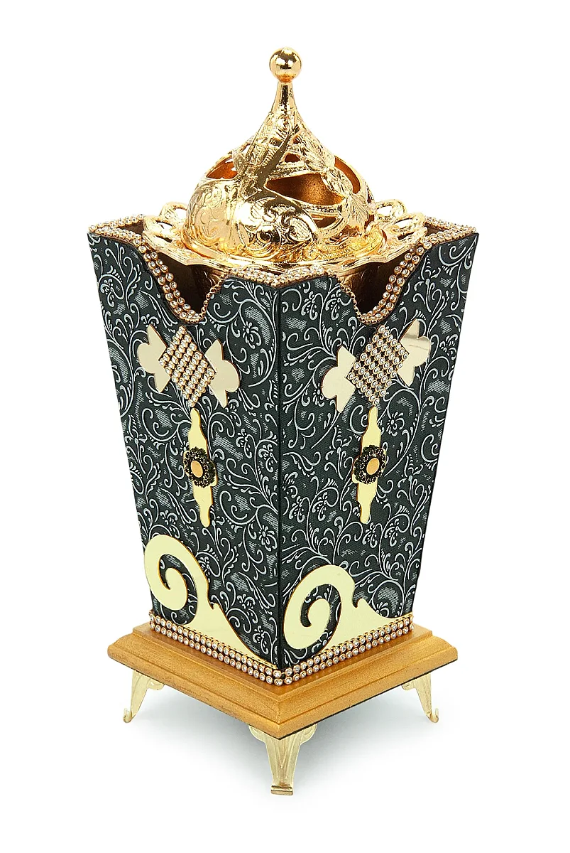 Buhurdanlık Kadife Taşlı Tütsüdanlık - 2