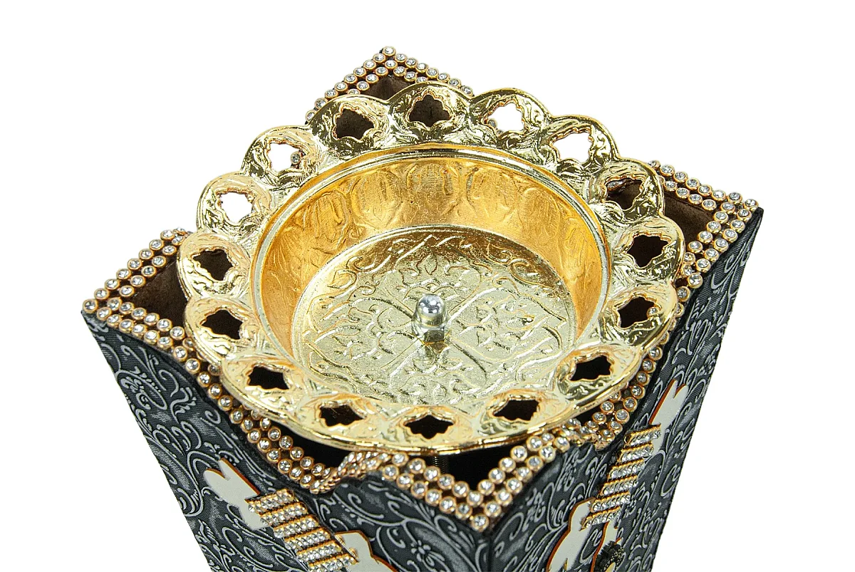 Buhurdanlık Kadife Taşlı Tütsüdanlık - 5