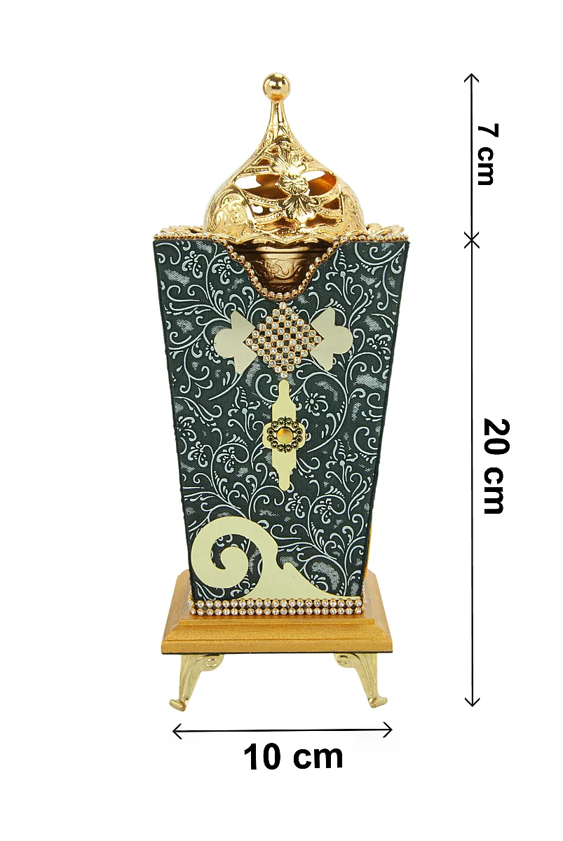 Buhurdanlık Kadife Taşlı Tütsüdanlık - 6