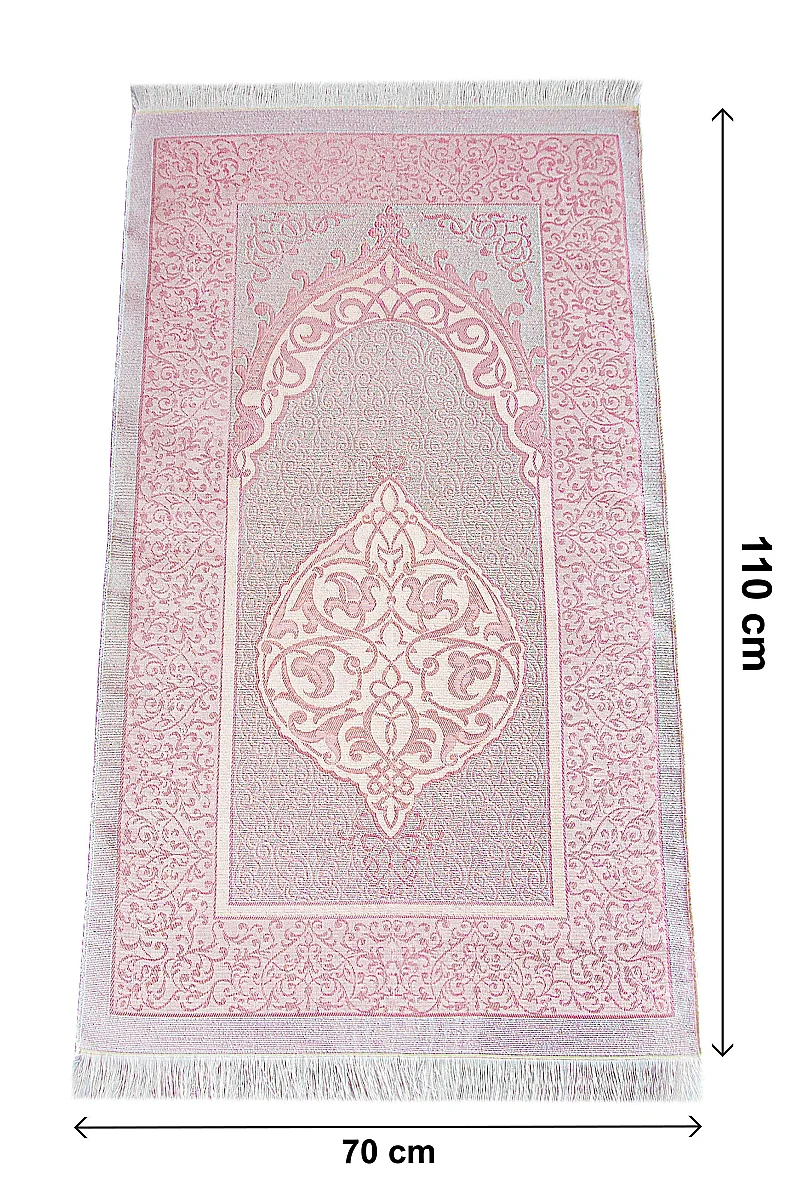 Canım Annem Seccade Seti, Yasin Kitabı, Tesbih, Zikirmatik, Alkolsüz Gül Esansı, Gül Amber Kokusu Seti - Pembe - 4