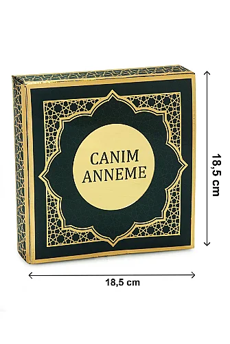 Anneler Gününe Özel - İnci Tesbih Zikirmatik Esans Şal Hediyelik Set - Siyah - 3