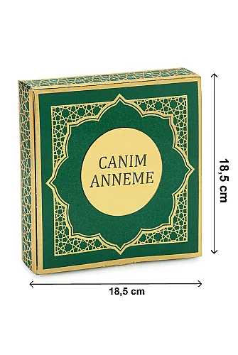 Anneler Gününe Özel - İnci Tesbih Zikirmatik Esans Şal Hediyelik Set - Yeşil - 6