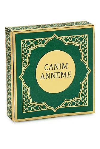 Anneler Gününe Özel - İnci Tesbih Zikirmatik Esans Şal Hediyelik Set - Yeşil - 7