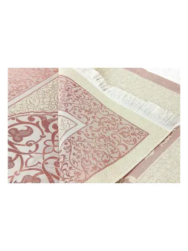 Canım Anneme Seccadeli - İnci Tesbihli - Pencereli Kutulu Set Pembe Renk - 5