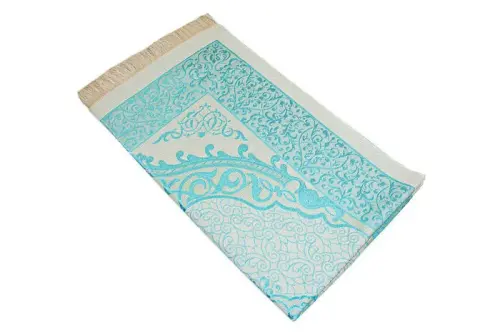 Canım Babama Seccadeli ve İnci Tesbihli Özel Silindir Kutulu Set - Mavi Renk - 5