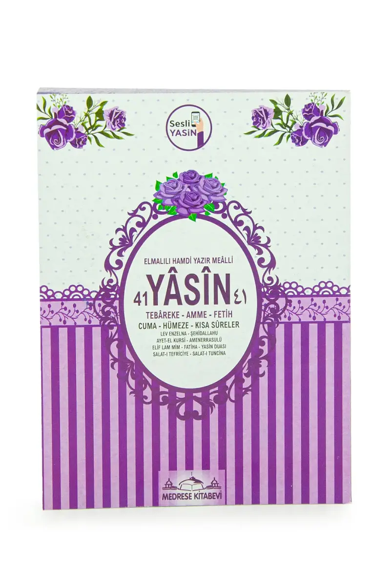 Çanta Boy Yasin Kitabı 80 Sayfa Türkçe Mealli - Mor - 1