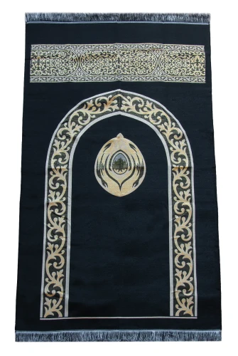 Çantalı Hacerül Esved Seccade – Goblen Kumaş, Taşınabilir Askılı Model - 5