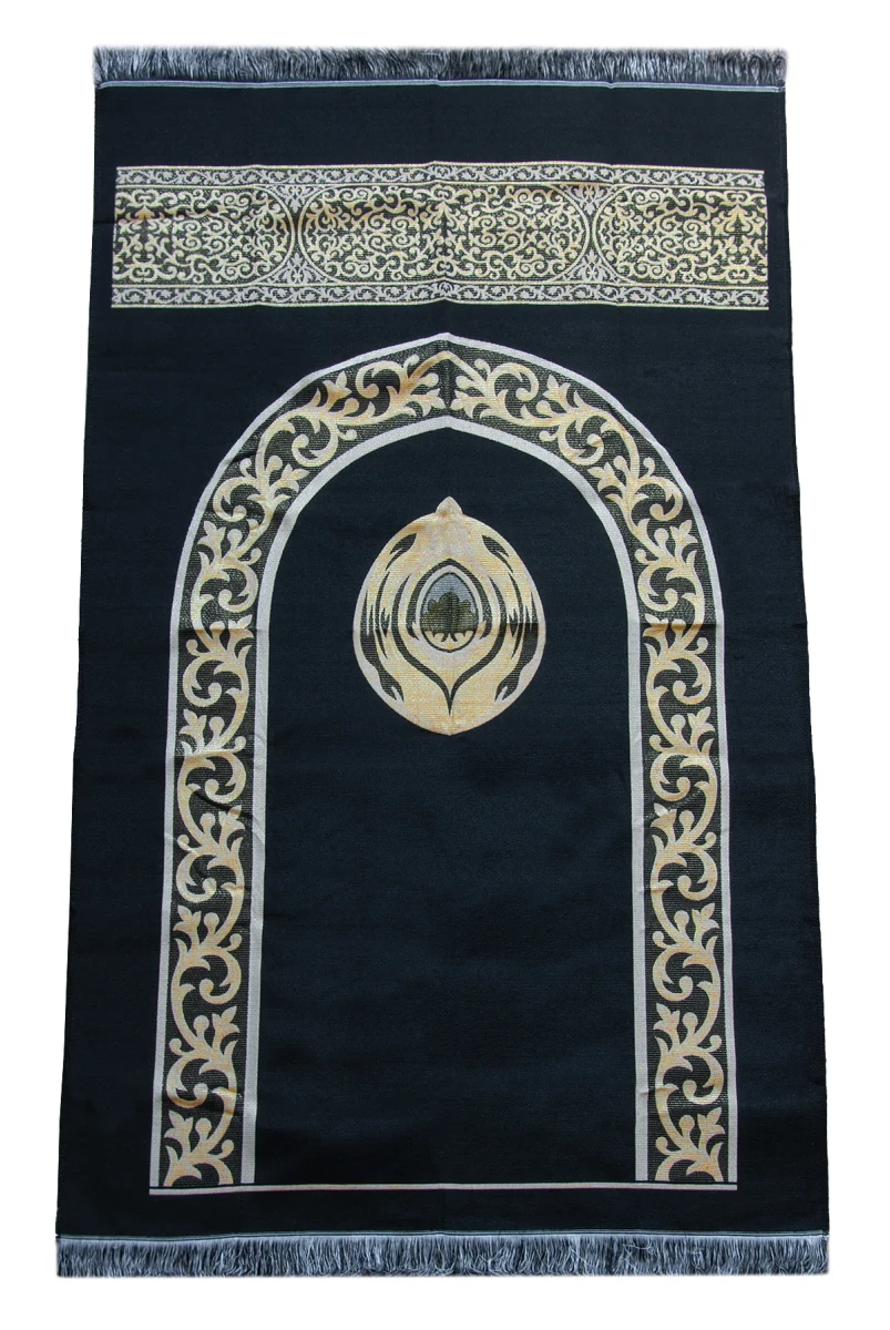 Çantalı Hacerül Esved Seccade – Goblen Kumaş, Taşınabilir Askılı Model - 5