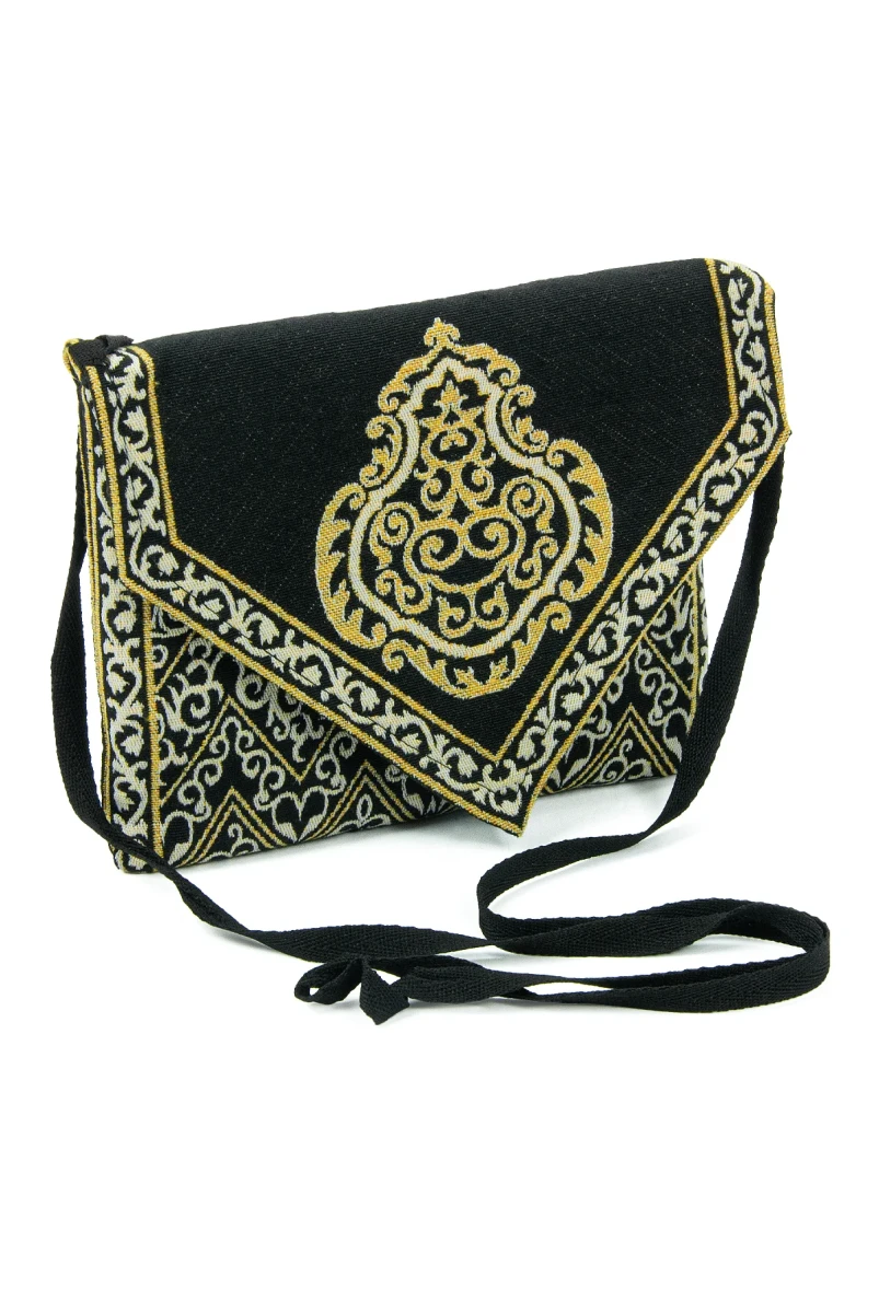 Çantalı Kabe Desenli Seccade – Goblen Kumaş, Taşınabilir Askılı Model - 2