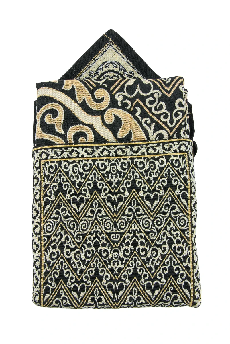 Çantalı Kabe Desenli Seccade – Goblen Kumaş, Taşınabilir Askılı Model - 5
