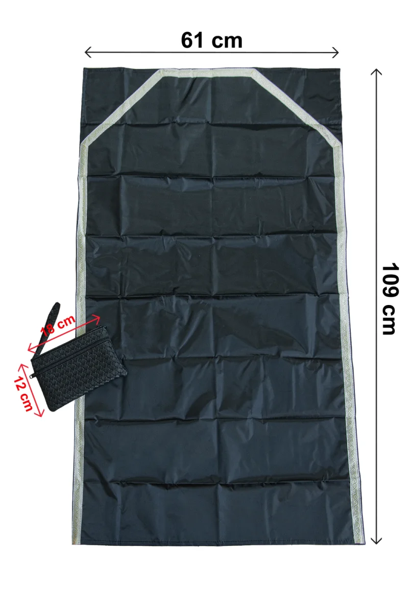 Çantalı Pratik Seccade - Katlanabilir, Su Geçirmez, Taşınabilir Namazlık - 7