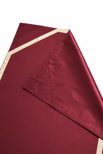 Çantalı Seccade – Fermuarlı Taşıma Çantalı Katlanabilir Seyahat Seccadesi - Bordo - 6