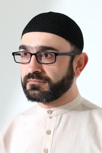 Çelik Örme Namaz Takkesi Siyah - 1
