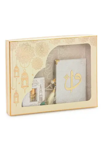 Çeyizlik Gelin Seccade Seti Kutulu Dini Ramazan Hediyelik Bohça Seti - ihvanonline (1)