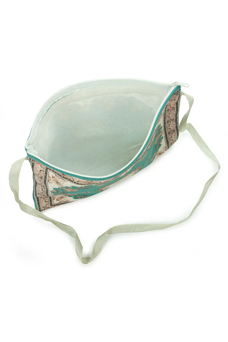 Çeyizlik Kadife Orta Boy Kuran Çantası – Fermuarlı Askılı - 7