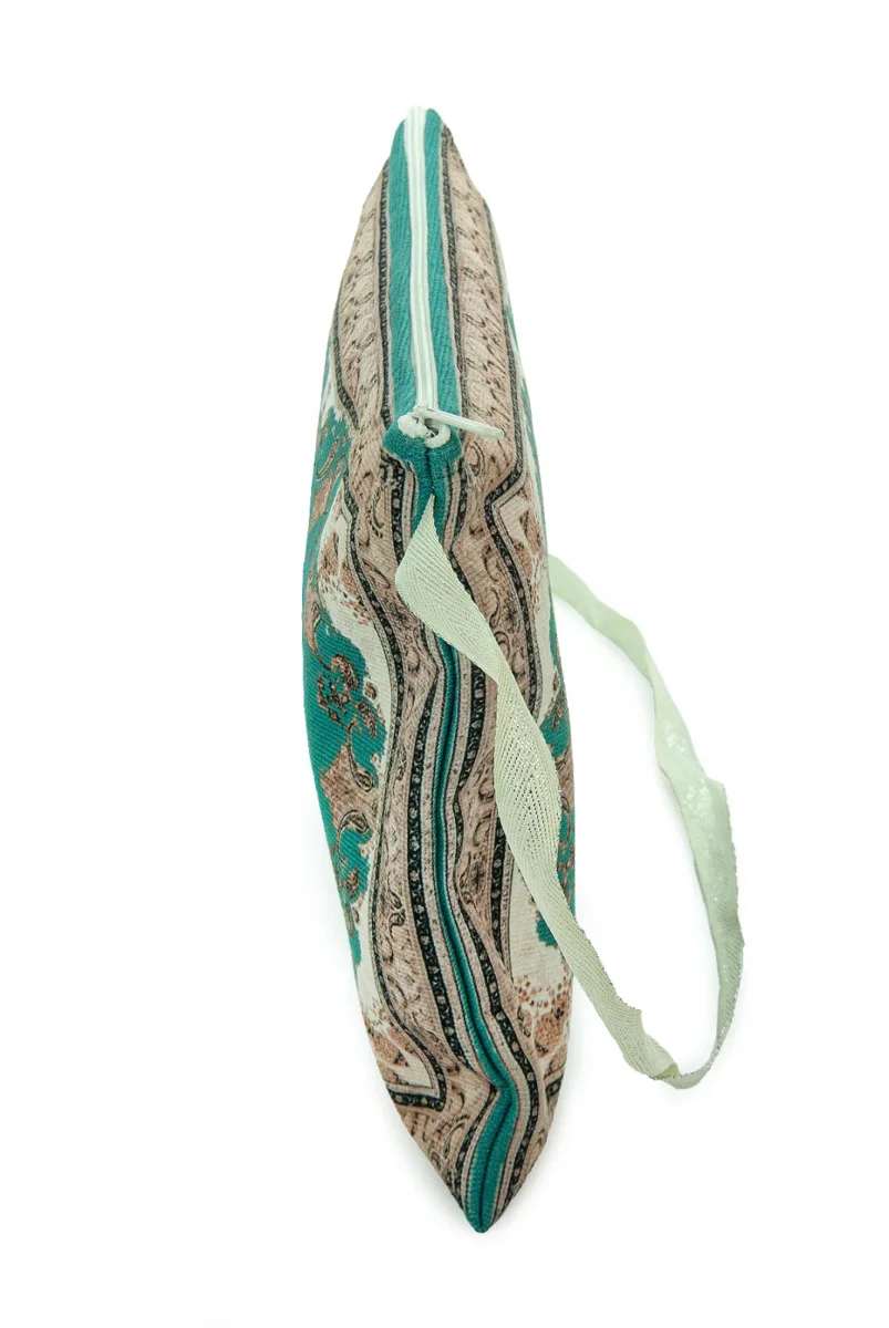 Çeyizlik Kadife Orta Boy Kuran Çantası – Fermuarlı Askılı - 8