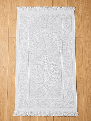 Çeyizlik Kişiye Özel İsimli Yasin ve Seccade Hediyelik Gelin Bohçası Seti Beyaz - 4