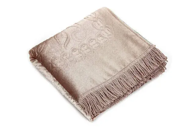 Çeyizlik Kutulu Astarlı Süngerli Hediyelik Kalın Kadife Seccade Pembe - 3