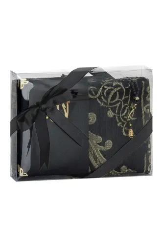 Çeyizlik Seccade Seti Lüks İbadet Seti - Siyah Renk - ihvanonline (1)